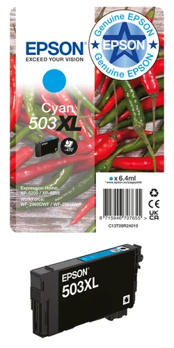 EPSON Tintenpatrone 503 cyan T09Q24010 WF-2960/65 165 Seiten