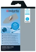Brabantia Bügelbrettbezug C 124 x 45 cm Silber - Bügelbrettbezug: Baumwolle (CO) - Zubehörtyp: Bügelbrettbezug - Detailfarbe: Silber - Breite max.: 55 cm - Material: Baumwolle - Länge max.: 136 cm