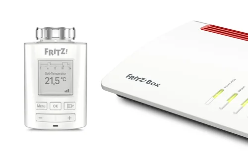 FRITZ! Heizkörperthermostat FRITZ!DECT 301 - Typ: Heizkörperthermostat - Bedienungsart: Automatisiert - Fernsteuerung - Zeitplan - Systemkommunikation: Funk - Funktionen: Auswerten - App Steuerung - Bedienen - Ein- Ausschalten über Cloud - Konfiguration u