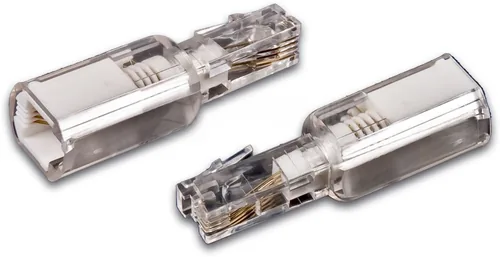 Wirewin Telefonadapter RJ-10, Kabelentwirrer für Telefonhöhrer - Steckertyp Seite B: RJ10 - Steckertyp Seite A: RJ10