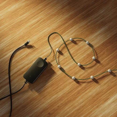 Twinkly Strings USB-C Pearls Guirlande lumineuse intelligente Wi-Fi/Bluetooth