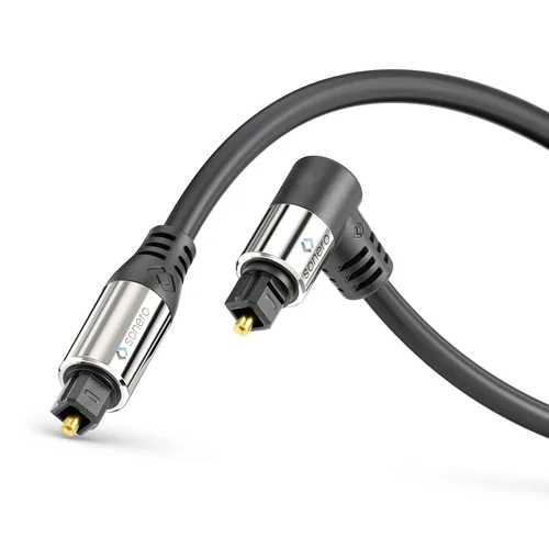 sonero Audio-Kabel Toslink - Toslink 1 m - Kabeltyp: Anschlusskabel - Audioanschluss Seite A: Toslink - Audiokanäle: Stereo - Audioanschluss Seite B: Toslink - Detailfarbe: Schwarz - Länge: 1 m