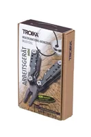 TROIKA TOL42/GY multi tool pliers Keychain 10 tools Grey