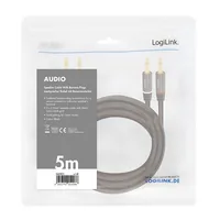 Logilink Lautsprecherkabel, 2x2.50 mm2 Bananenstecker 5m