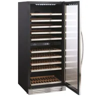 Sibir Weinkühlschrank Scandomestic SV 104 X Schwarz/Grau - Beleuchtung: Ja - Energieeffizienzklasse: F - Bauart: Freistehend - Einbaunormen: EU 60 - Keine - Einbaumodell: Nein - Tiefe: 67.8 cm