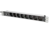 DIGITUS 8-Fach Steckdosenleiste 1HE PDU, IEC C14 St. IT