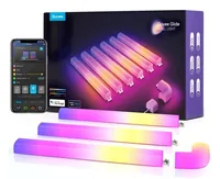 Govee Wandleuchte Glide, 6+1, 1.8 m, RGBIC - Smart Home: Kompatibel - Dimmbar: dimmbar - Anwendungsbereich: Indoor - Betriebsart: Netzbetrieb - Zusätzliche Ausstattung: Keine - Lampensockel: LED fest verbaut