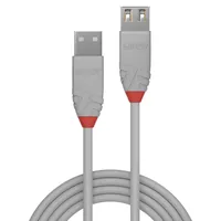 LINDY Anthra Line USB Cable -  USB 2.0 -  USB/A-USB/A M-F -  1m -  grey