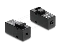 Delock Keystone-Modul 3.5 mm 4 Pin zu 3.5 mm 4 Pin - Modultyp: Keystone - Anschluss Front: Buchse Miniklinke 3.5 mm - Anschluss Rück: Buchse Miniklinke 3.5 mm - Medientyp: Audio - Schirmung: Nein - Detailfarbe: Schwarz