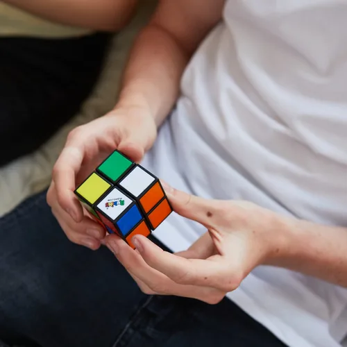 Rubik’s Cube, The Official 2x2 Cube, Mini Problem-Solving Brain Teaser, Classic Color-Matching Puzzle, Fidget Toy, Sensory Puzzle for Adults, Teens, Kids, for Ages 8 & Up