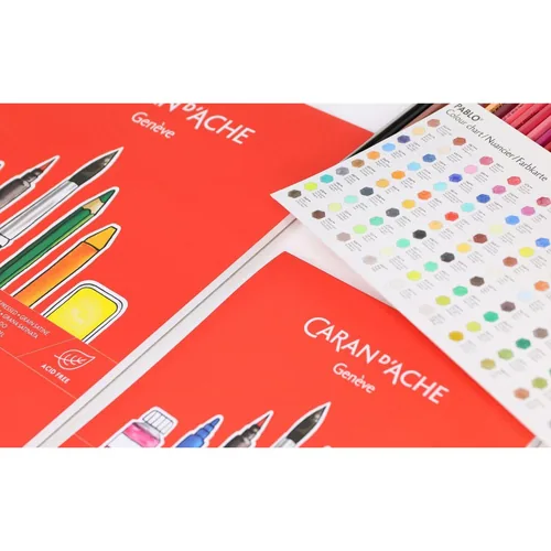 CARAN D'ACHE Postkartenblock A6 454.112 12 Blatt 250g/m2