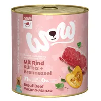WOW Nassfutter Junior Rind, 800 g - Tierbedürfnis: Wachstum & Trächtigkeit - Geschmacksrichtung: Rind - Zertifikate: Keine Zertifizierung - Fleischsorte: Rind - Packungsgrösse: 800 g - Futtereigenschaft: Ohne künstliche Zusätze - Glutenfrei - Hoher Fleisc
