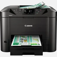 Canon Multifunktionsdrucker MAXIFY MB5450 - Druckertyp: Farbig - Total Fassungsvermögen Papierzuführungen: 500 Seiten - Mobildruck: Ja - Anzahl Papierzuführungen (maximal): 2 - Druckgeschwindigkeit (farbig): 15 ppm - Druckgeschwindigkeit (schwarz-weiss): 