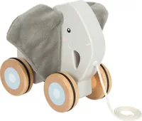 small foot Nachziehspielzeug Nachziehtier Elefant mit Knisterohren - Altersempfehlung ab: 12 Monaten - Material: Gummi - Stoff - Holz - Eigenschaften: Keine Eigenschaft - Zertifikate: Keine Zertifizierung - Detailfarbe: Grau