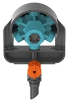 GARDENA Sprühdüse 6 in 1 Micro-Drip-System - Bewässerungsart: Sprühdüsen - System Teil: Micro-Drip-System - Detailfarbe: Türkis - Orange - Grau
