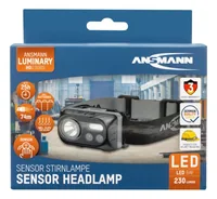 Ansmann HD230BS Black Headband flashlight COB LED