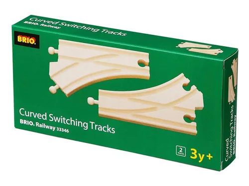 BRIO Eisenbahn Bogenweiche - Kategorie: Schienen & Weichen - Altersempfehlung ab: 3 Jahren - Material: Holz - Eigenschaften: Keine Eigenschaft - Zertifikate: FSC