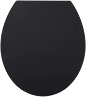 diaqua® Toilettensitz Hollywood Slow Down Schwarz - Breite: 38.2 cm - Länge: 44 cm - Detailfarbe: Schwarz