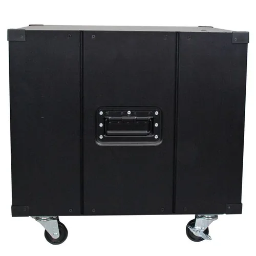 StarTech.com Mobiles Server Rack mit Griffen - rollbarer Serverschrank / Netzwerschrank - 9HE - Schrank - Schwarz - 9U - 58.4 cm (23")