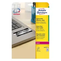 Avery Zweckform Typenschild-Etiketten 70 x 37 mm, 20 Blatt - Klebehaftung: Stark haftend - Drucker Kompatibilität: Laser - Anzahl Blatt: 20 × - Papierformat: A4 - Anzahl Etiketten: 480 - Etikettengrösse: 70 x 37 mm
