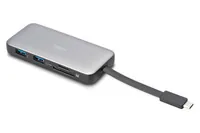 Digitus DA-70916 laptop dock/port replicator Wired USB 3.2 Gen 2 (3.1 Gen 2) Type-C Black, Grey