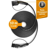 EV Buddy Ladekabel Charge 11 Tesla Edition Typ 2 11 kW, 10 m - Kabellänge: 10 m - Ladeleistung: 11 kW - Stromstärke: 16 A - Anschluss Seite B: Typ 2 - Anschluss Seite A: Typ 2