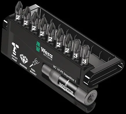 Wera 05057684001 screwdriver bit 9 pc(s)
