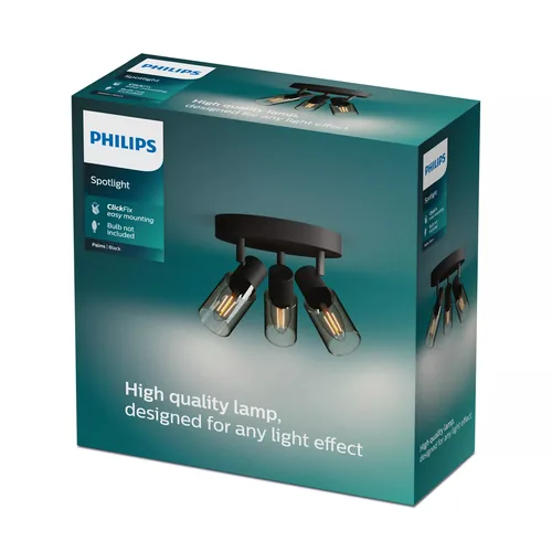 Philips Palms Ceiling/Wall Spotlight 3x
