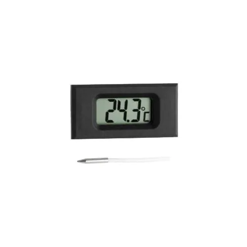 TFA Dostmann Thermometer Digital Einbau, Schwarz - Detailfarbe: Schwarz - Anwendungsbereich: Temperaturmessung - Typ: Thermometer