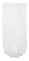 Hubatka Tagvorhang Schwalbenschwanz 45 cm x 90 cm, Weiss - Breite: 45 cm - Höhe: 90 cm - Eigenschaften: Keine Eigenschaft - Zertifikate: Keine Zertifizierung - Motiv: Blume - Detailfarbe: Weiss