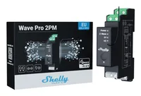 Shelly Qubino Wave Pro 2PM​ electrical relay Black