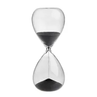 TFA Dostmann Sanduhr 19 cm, Anthrazit - Eigenschaften: Keine Eigenschaft - Motiv: Ohne Motiv - Verpackungseinheit: 1 Stück - Detailfarbe: Transparent - Anthrazit - Produkttyp: Sanduhr - Detailmaterial: Glas