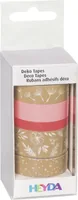 Heyda Washi Tape Natur Blätter Rosa - Detailfarbe: Braun - Rosa - Länge: 5 m - Set: Ja - Breite: 12 mm