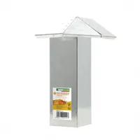 Windhager Schneckenzaun Ausseneck-Element - Zubehörtyp: Schneckenzaun - Detailfarbe: Silber