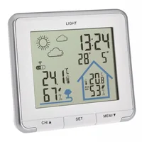 TFA Dostmann Wetterstation Life Weiss - Funktionen: Aussentemperatur - Uhrzeitanzeige - Innentemperatur - Luftfeuchtigkeit - Display - Aktuelle Wetterlage - Set: Ja - Typ: Wetterstation