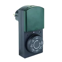 REV Zeitschaltuhr mechanisch IP44 schwarz-grün