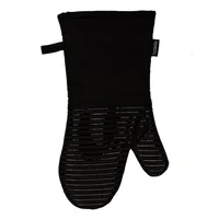 Ladelle Ofenhandschuh Lennox 2 Stück, Schwarz - Grösse: 18 x 36 cm - Detailfarbe: Schwarz - Material: Polyester - Baumwolle - Silikon - Anwendungsbereich: Küche