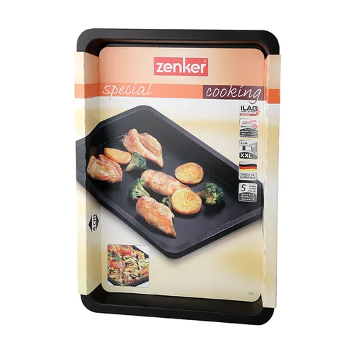 Zenker Auflaufform Special Cooking 42 x 29 cm, Eckig, Schwarz - Materialtyp: Metall - Material: Stahl - Detailfarbe: Schwarz - Set: Nein - Verpackungseinheit: 1 Stück - Form: Eckig