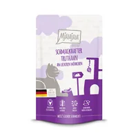 Mjamjam Nassfutter Quetschie Truthahn & Möhrchen, 125 g - Tierbedürfnis: Kein besonderes Bedürfnis - Geschmacksrichtung: Geflügel - Zertifikate: Keine Zertifizierung - Fleischsorte: Truthahn - Packungsgrösse: 125 g - Futtereigenschaft: Getreidefrei - Ohne
