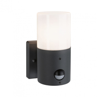 Paulmann Wandleuchte Tubs Bewegungsmelder max. 15W 230 V Grau matt - Dimmbar: nicht dimmbar - Lichtfarbe: Je nach Leuchtmittel - Warmweiss (WW) - Zusätzliche Ausstattung: Bewegungssensor - Farbtemperatur Kelvin: Je nach Leuchtmittel - Leuchtenfarbe: Grau 