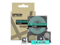 EPSON Colour Tape Pearl Green/Black -  12mm -  9m -  LK-4GBL