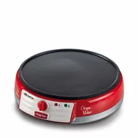 Ariete Crêpe Maker Party Time ARI-202-RD 1000 W, Rot - Detailfarbe: Rot - Leistung: 1000 W - Motive: Kein