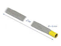 Delock Kabelschlauch zur EMV Abschirmung 2 m x 6 mm Grau - Detailfarbe: Grau - Breite: 6 mm - Länge: 2 m - Ausstattung Kabelmanagement: Elastisch - Produkttyp: EMV Abschirmung - Verpackungseinheit: 1 Stück