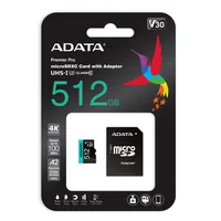 Premier Pro 512 GB microSDXC (UHS-I U3, Class 10, V30, A2)