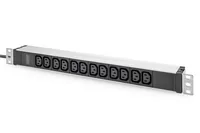 DIGITUS PDU 1U 12xC13 Ausgänge 230V16A schwarz