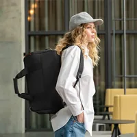 Reisenthel Duffle Bag allrounder M duffel Mix Black - Breite: 45 cm - Höhe: 33 cm - Tiefe: 30 cm - Volumen: 23 l - Farbe: Schwarz - Material: Recycled Polyester