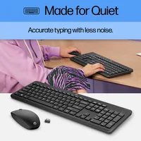 HP 230 Wireless Mouse and Keyboard Combo tastiera Mouse incluso Ufficio RF Wireless Nero