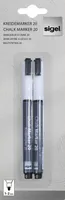 SIGEL Kreidemarker 1-2mm BA178 weiss 2 Stück