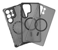 4smarts Qi2 Upgrade 3er Cover Set für Samsung Galaxy S25 Ultra - Farbe: Grau - Fallsicher: Ja - Kompatible Hersteller: Samsung - Detailfarbe: Grau - Mobiltelefon Kompatibilität: Galaxy S25 Ultra - Material: Polycarbonat (PC) - Thermoplastisches Polyuretha