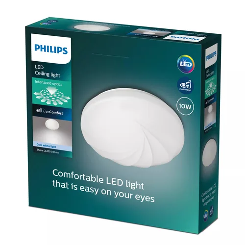 Philips Deckenleuchte Shore EC RD 17W 4000K W HV 06 - Leuchten Kategorie: Deckenleuchte - Betriebsart: Netzbetrieb - Lampensockel: LED fest verbaut - Farbtemperatur Kelvin: 4000 K - Dimmbar: nicht dimmbar - Farbwiedergabeindex CRI: 80